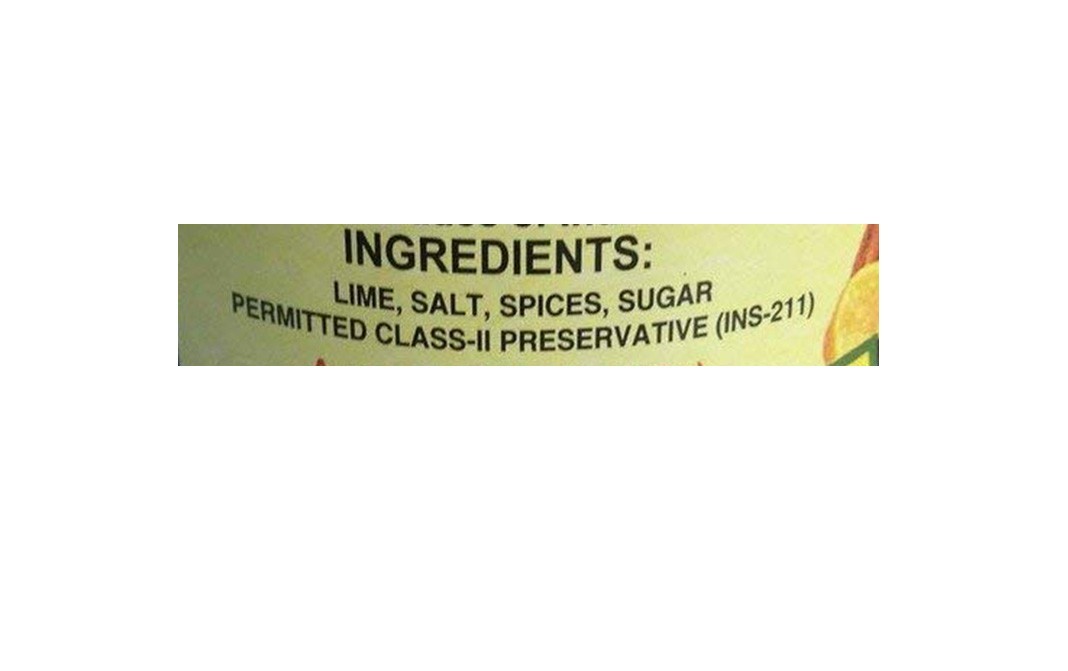 Harnarains Lime Pickle    Plastic Jar  900 grams